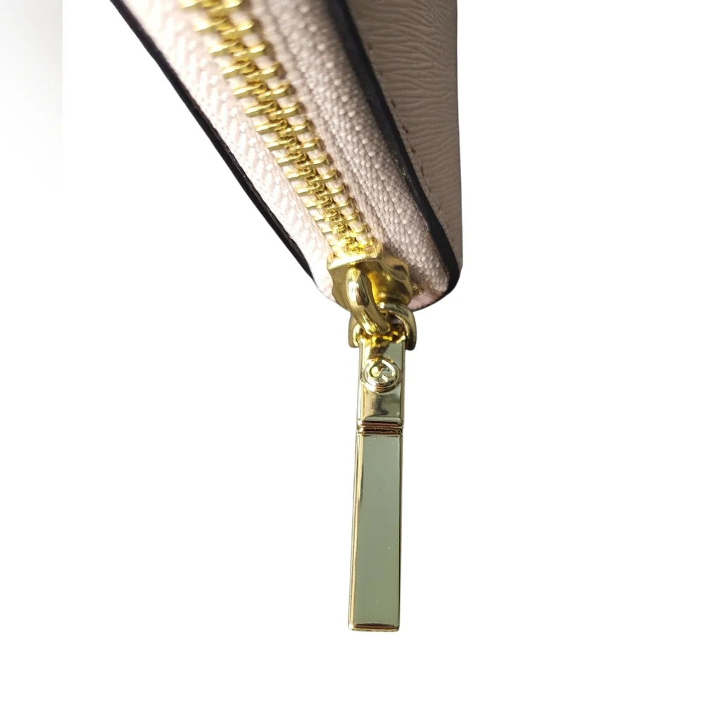 Kate Spade Light Pink Zip Wallet with Rhinestone and Bow